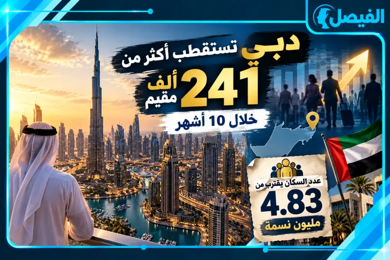 عدد سكان دبي 2026