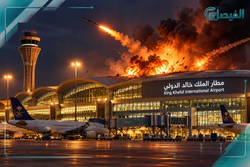 استهداف مطار الملك خالد الدولي بالرياض
