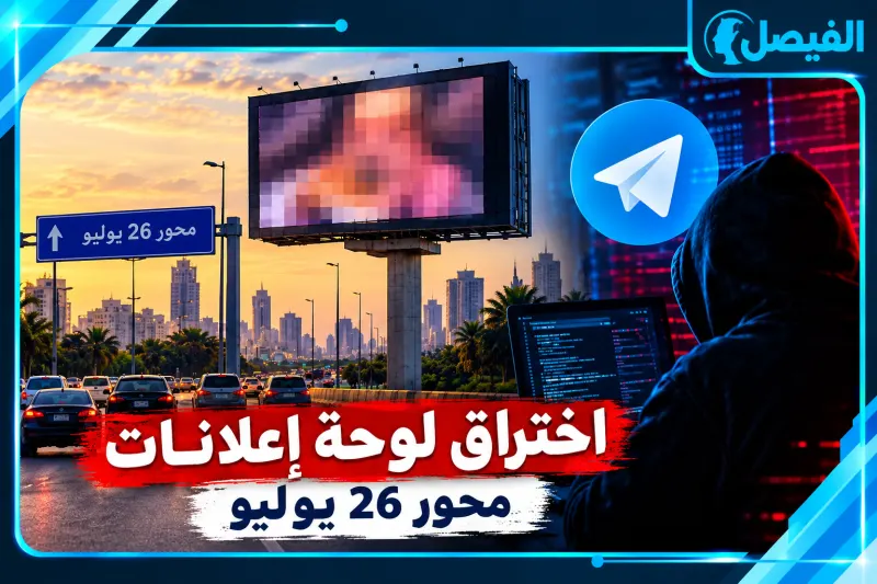 اختراق لوحة إعلانات محور 26 يوليو