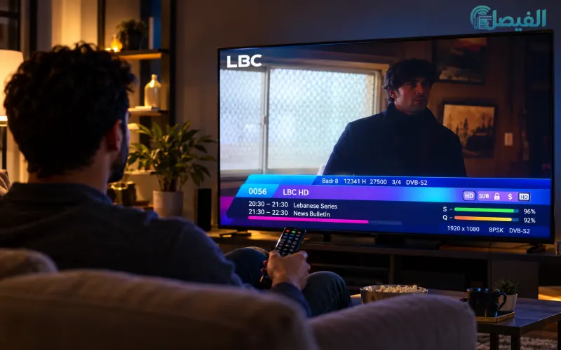 تردد قناة LBC HD على بدر 8 2026