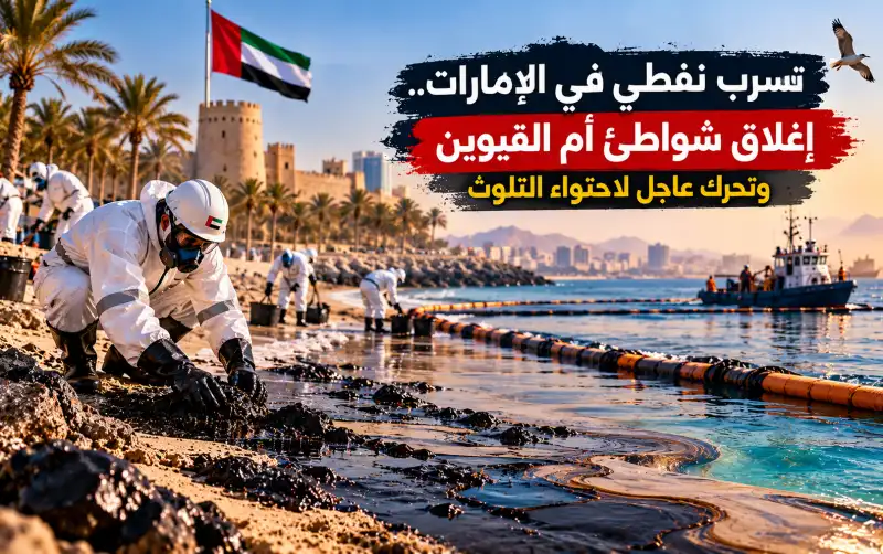 تسرب نفطي في الإمارات