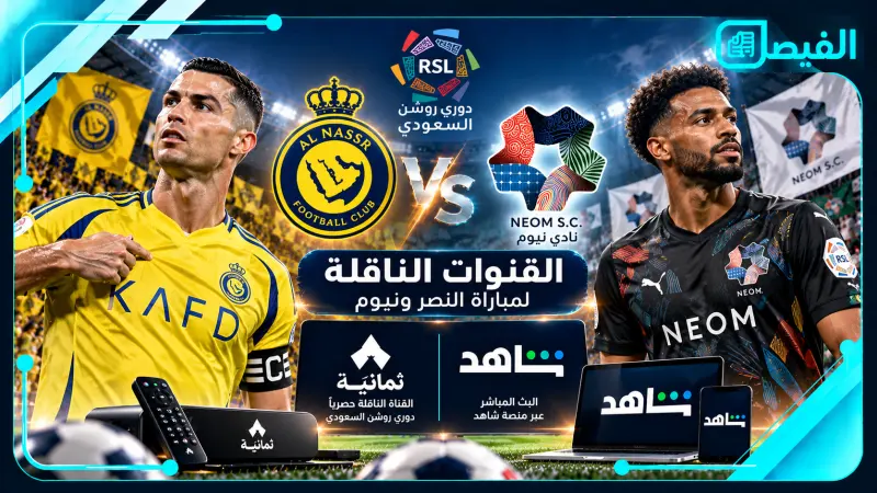 القنوات الناقلة لمباراة النصر ونيوم