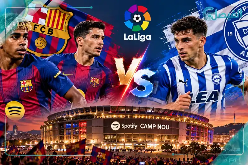 قمصان برشلونة وألافيس قبل المواجهة