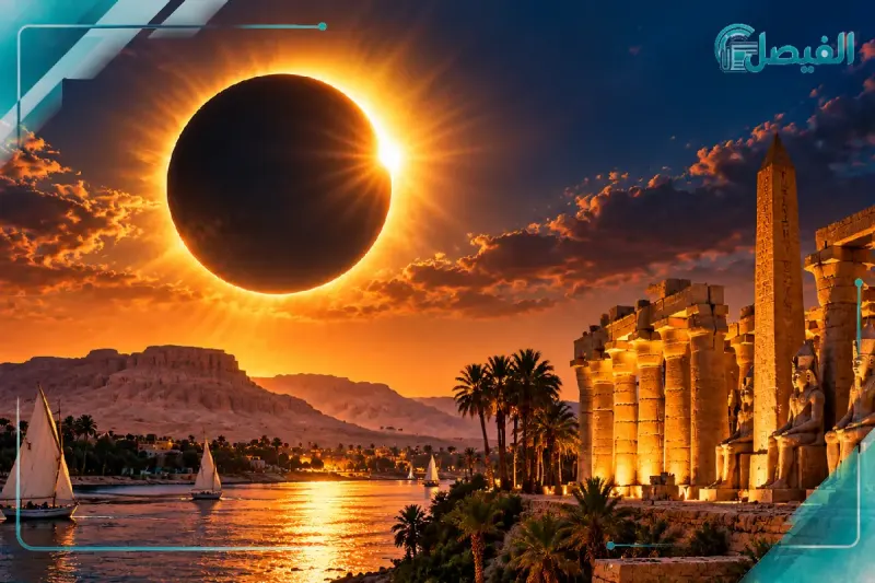 كسوف كلي نادر يزين سماء مصر