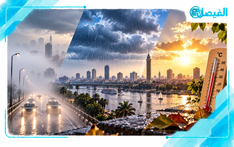 طقس 6 أيام في مصر.. شبورة وأمطار ورياح وارتفاع الحرارة حتى السبت