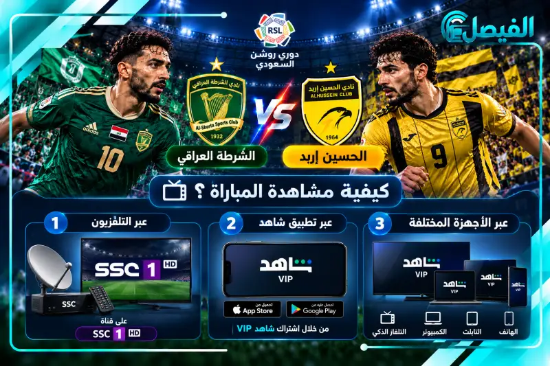بث مباشر مباراة الحسين إربد ضد الشرطة