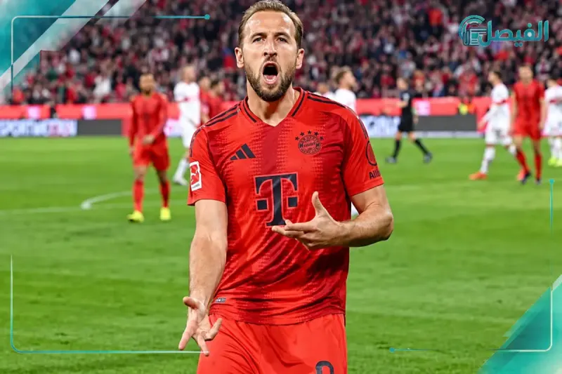 هاري كين يحتفل بقميص بايرن ميونخ بعد تألقه في دوري أبطال أوروبا