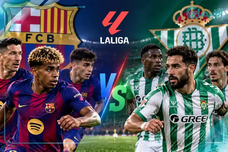 مباراة برشلونة وريال بيتيس اليوم